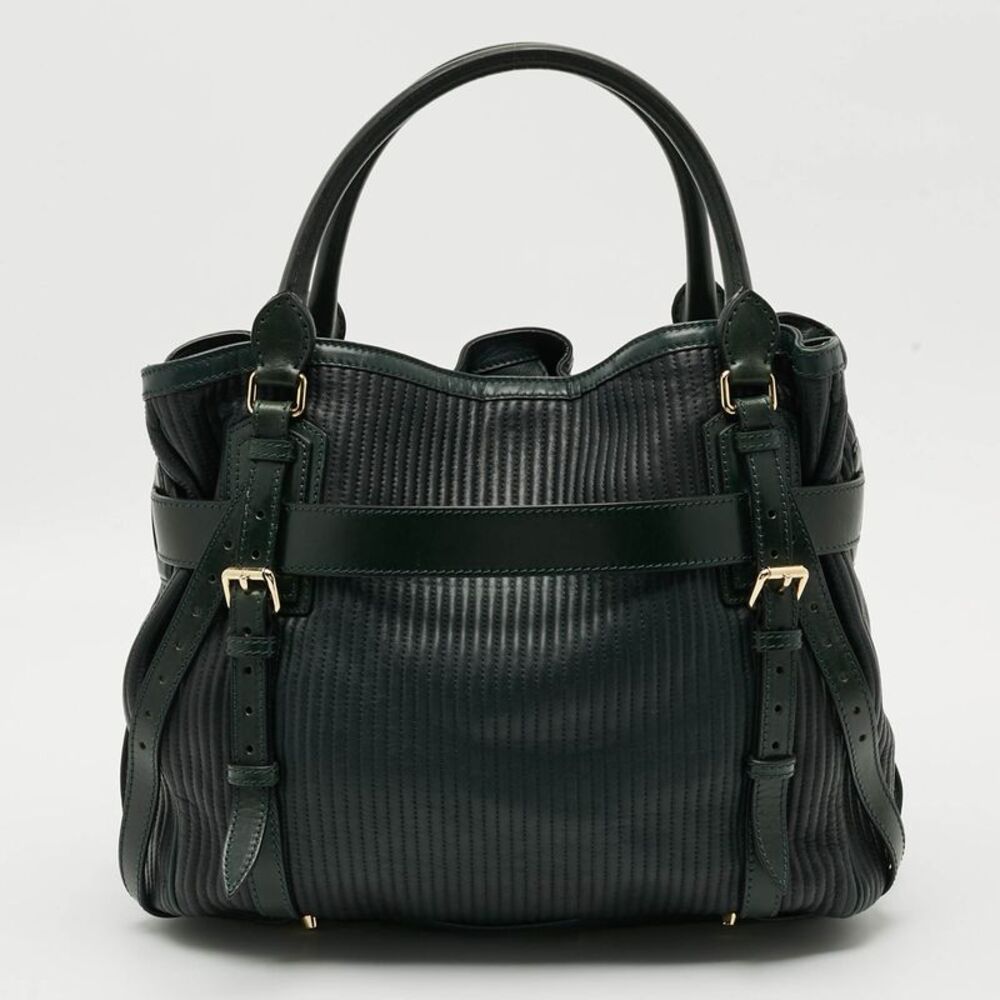 Burberry Belted Green Ombre Quilted Leather Tote - Picture 4 of 7